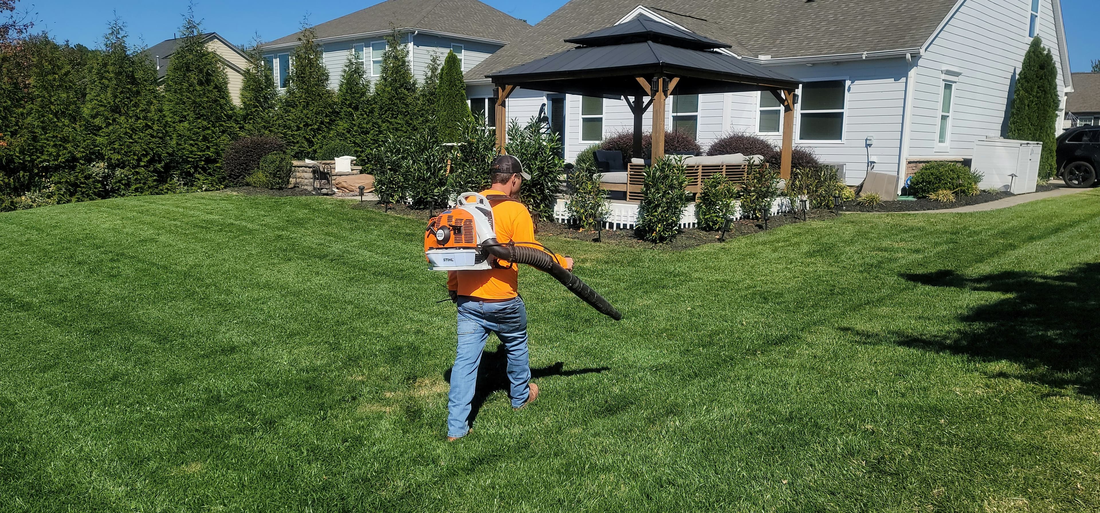 Leaf removal and yard cleanup Georgetown TX — Georgetown Lawn Pros